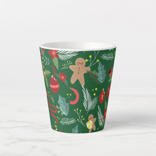 Kerstpatroon 5 latte mok (Voorkant)