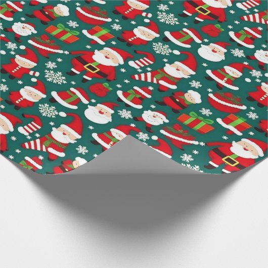 Kerstpatroon 6 - inpakpapier (Hoek)