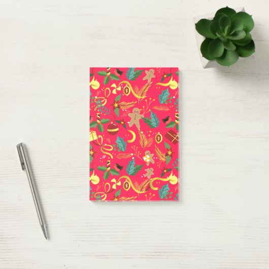 Kerstpatroon 6 post-it® notes (Kantoor)
