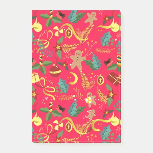 Kerstpatroon 6 post-it® notes (Voorkant)