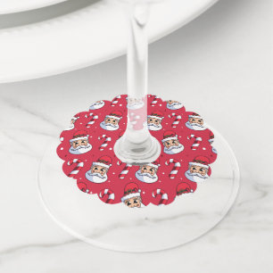 Kerstpatroon 89 wijnglaslabel