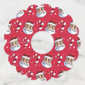 Kerstpatroon 89 wijnglaslabel (Achterkant)