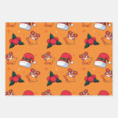 Kerstpatroon 90 inpakpapier vel (Voorkant)