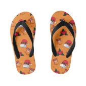 Kerstpatroon 90 kinder teenslippers (Voetbed)
