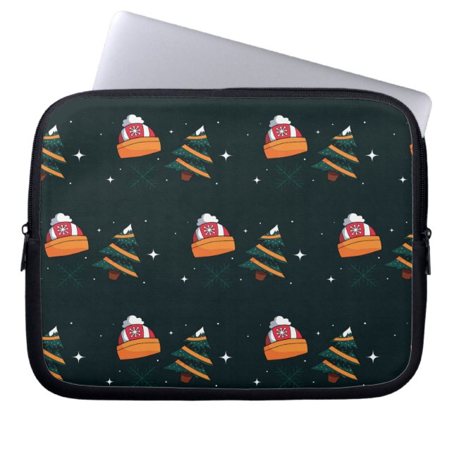 Kerstpatroon 91 laptop sleeve (Voorkant)