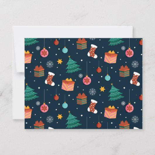 Kerstpatroon 96 notitiekaartje (Voorkant)