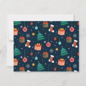 Kerstpatroon 96 notitiekaartje (Achterkant)