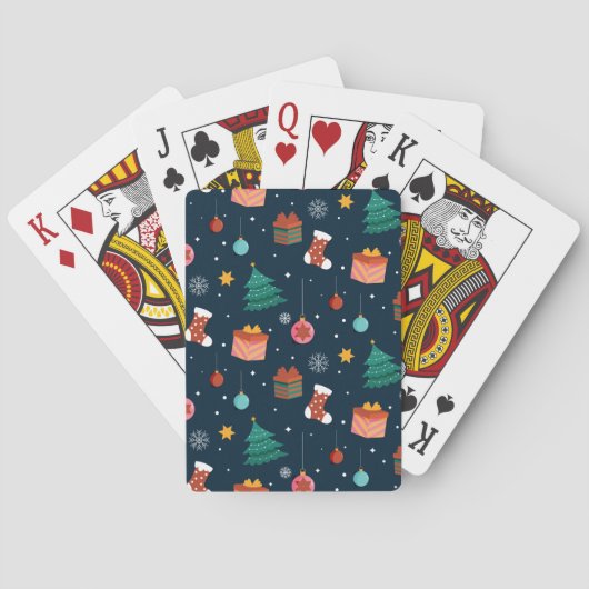 Kerstpatroon 96 pokerkaarten (Achterkant)