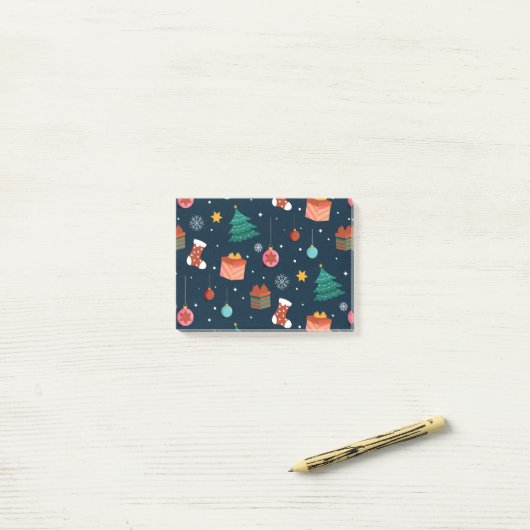 Kerstpatroon 96 post-it® notes (Op bureau)