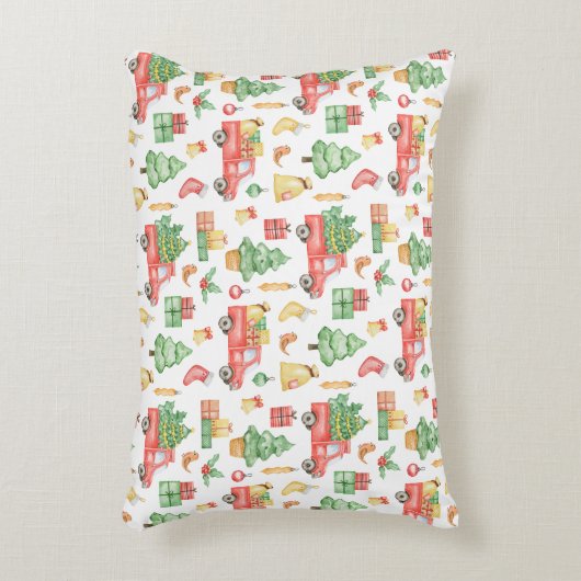 kerstpatroon accent kussen (Voorkant(Verticaal))