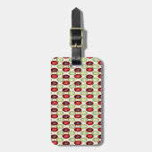 kerstpatroon bagagelabel (Voorkant verticaal)