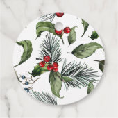 kerstpatroon bedankjes labels (Achterkant)