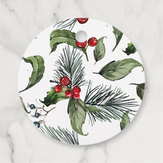 kerstpatroon bedankjes labels (Achterkant)