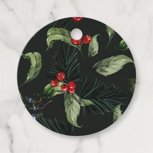 kerstpatroon bedankjes labels (Voorkant)