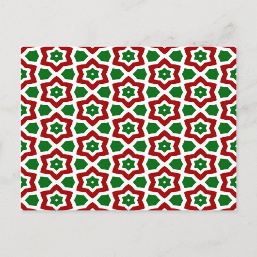 kerstpatroon briefkaart (Voorkant)