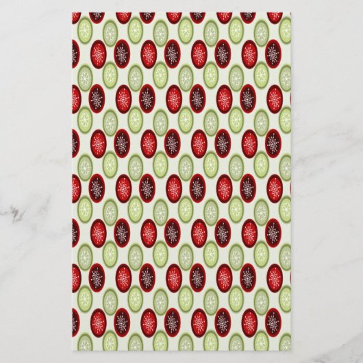 kerstpatroon briefpapier (Voorkant)