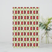 kerstpatroon briefpapier (Staand voorkant)