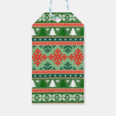 kerstpatroon cadeaulabel (Achterkant)