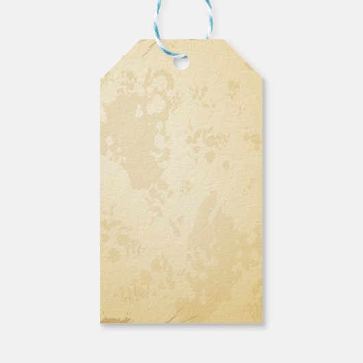  kerstpatroon cadeaulabel (Achterkant)