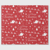 kerstpatroon cadeaupapier (Vlak)