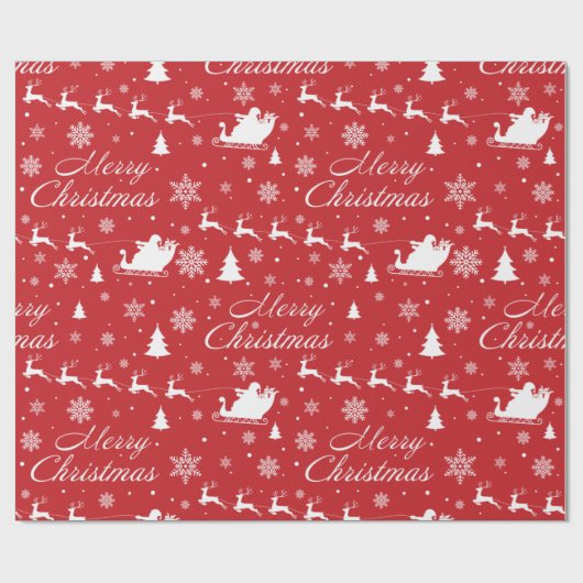 kerstpatroon cadeaupapier (Vlak)