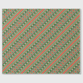 kerstpatroon cadeaupapier (Vlak)