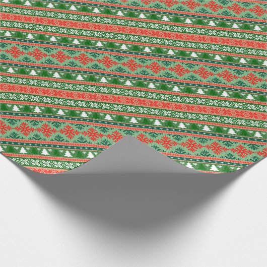 kerstpatroon cadeaupapier (Hoek)