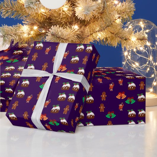 kerstpatroon cadeaupapier (Feestdagen)