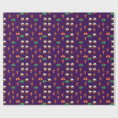 kerstpatroon cadeaupapier (Vlak)