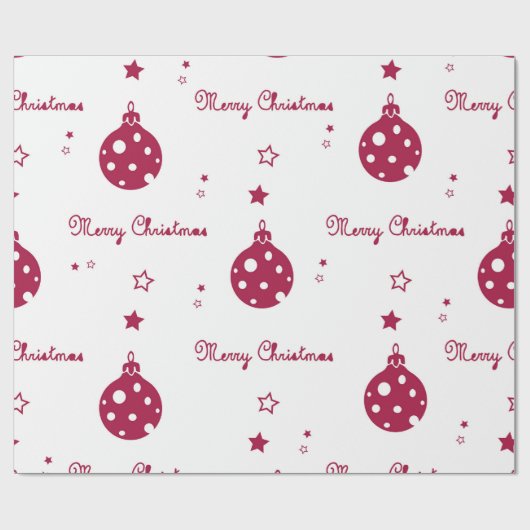 Kerstpatroon cadeaupapier (Vlak)