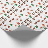 kerstpatroon cadeaupapier (Hoek)