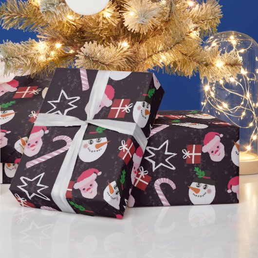 kerstpatroon cadeaupapier (Feestdagen)