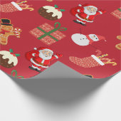 kerstpatroon cadeaupapier (Hoek)