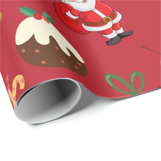 kerstpatroon cadeaupapier (Rol Hoek)