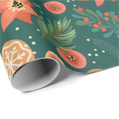  kerstpatroon cadeaupapier (Rol Hoek)