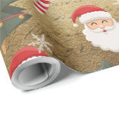  kerstpatroon cadeaupapier (Rol Hoek)