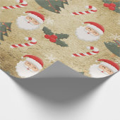  kerstpatroon cadeaupapier (Hoek)