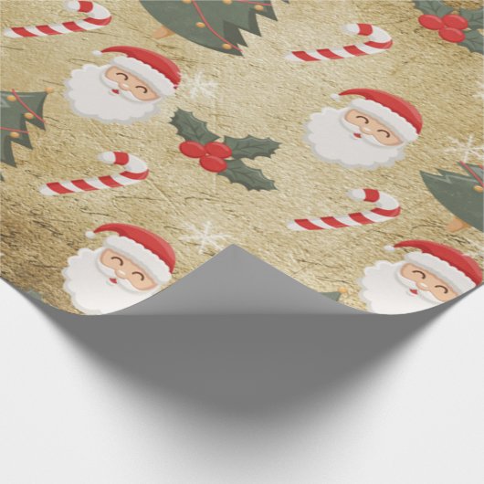 kerstpatroon cadeaupapier (Hoek)