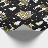 kerstpatroon cadeaupapier (Hoek)