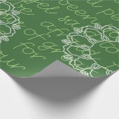 Kerstpatroon cadeaupapier (Hoek)