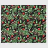  kerstpatroon cadeaupapier (Vlak)