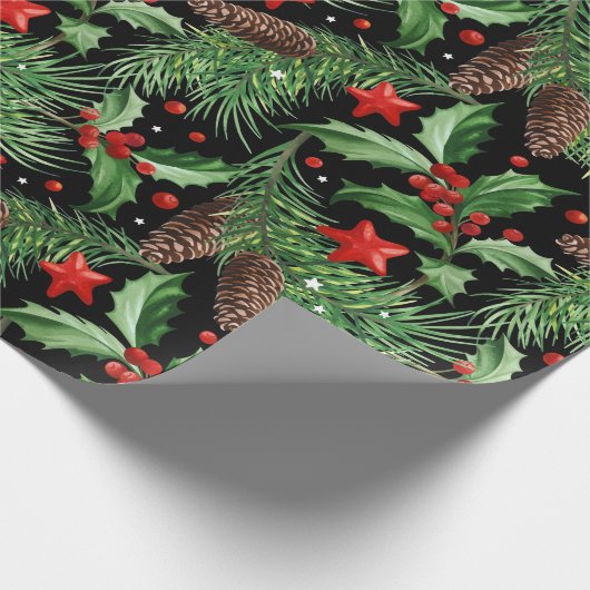 kerstpatroon cadeaupapier (Hoek)