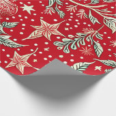 kerstpatroon cadeaupapier (Hoek)