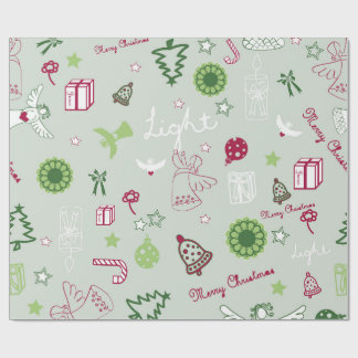 Kerstpatroon cadeaupapier