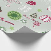 Kerstpatroon cadeaupapier (Hoek)