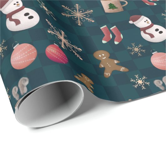 kerstpatroon cadeaupapier (Rol Hoek)