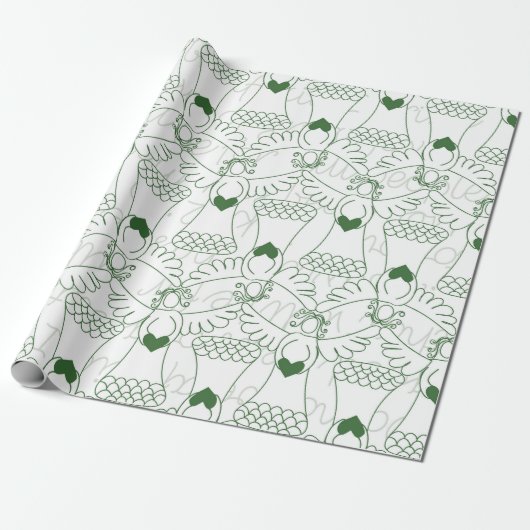 Kerstpatroon cadeaupapier (Uitgerold)