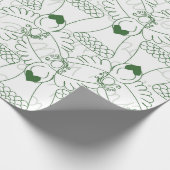 Kerstpatroon cadeaupapier (Hoek)
