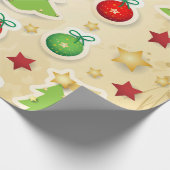  kerstpatroon cadeaupapier (Hoek)