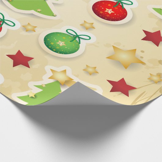 kerstpatroon cadeaupapier (Hoek)